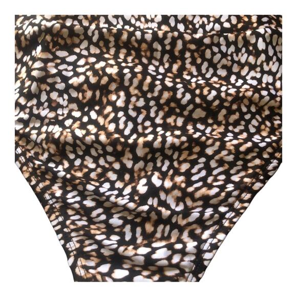 24th & Ocean Wild Instincts Stylish Mini Animal Print High Waist Bottom Size XXL - Picture 4 of 14